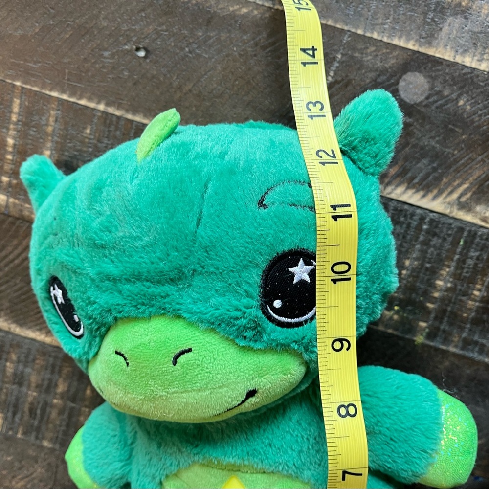 Vintage Plush Green Dragon Star Belly Nightlight Stuffed Toy - Picture 15 of 15